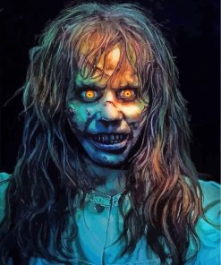 The Exorcist Horror Movie paint by numbers
