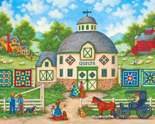 The Quilt Barn paint by numbers