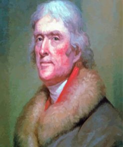 Thomas Jefferson paint by numbers
