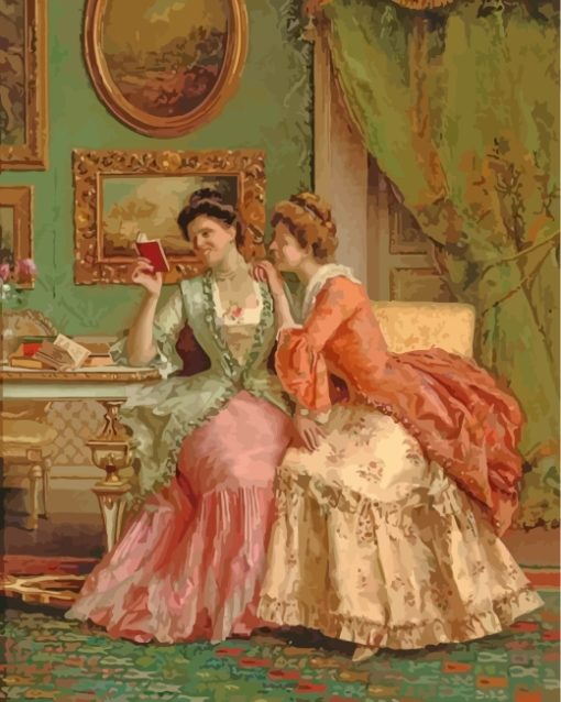 Victorian Ladies paint by numbers