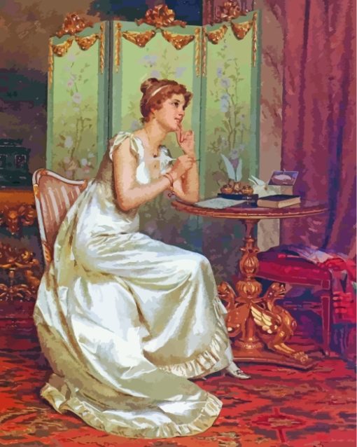 Victorian Lady paint by numbers