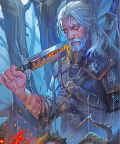 Witcher Geralt Of Rivia Art paint by numbers