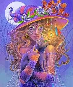 Witchy Woman Art paint by numbers