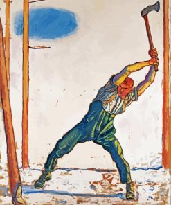 Woodcutter By Hodler paint by numbers