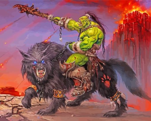 World Of Warcraft Mankkrik paint by numbers