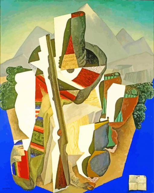 Zapata Style Landscape Diego Rivera paint by numbers