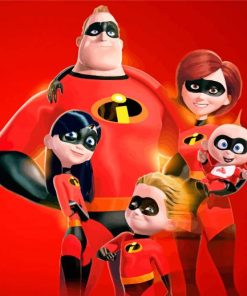 Incredibles paint by numbers