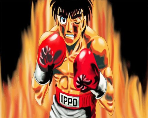 Aesthetic Ippo Makunouchi paint by numbers