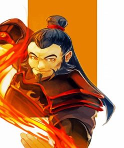 Aesthetic Iroh paint by numbers