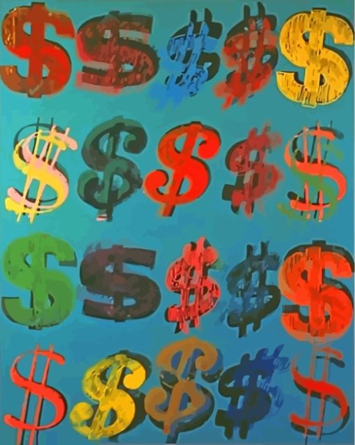 Andy Warhol Dollar paint by numbers