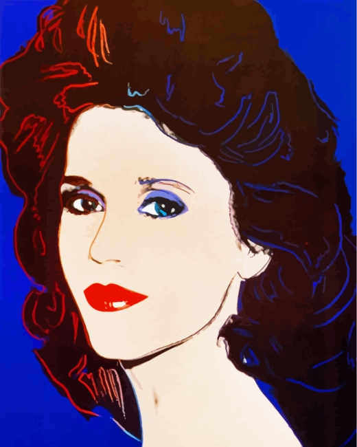 Andy Warhol Jane Fonda paint by numbers