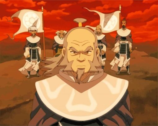 Avatar The Last Airbender Iroh paint by numbers
