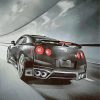 Black GTR Nissan paint by numbers