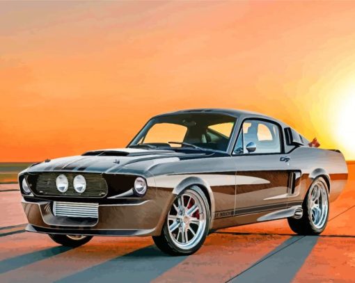 Classic Car GT500 paint by numbers
