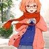Cute Mirai Anime Character paint by numbers