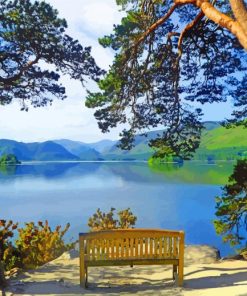 Derwent Water At Friars Crag paint by numbers
