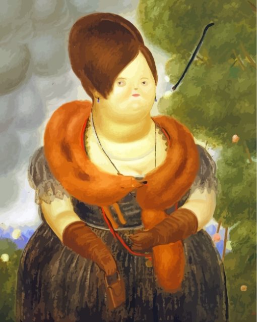 Fernando Botero First Lady paint by numbers