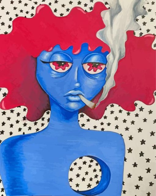 High Woman Indie Art paint by numbers