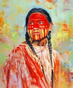 Indigenous Man paint by numbers