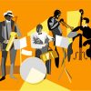 Jazz Musicians Illustration paint by numbers