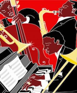 Jazz Musicians Band paint by numbers
