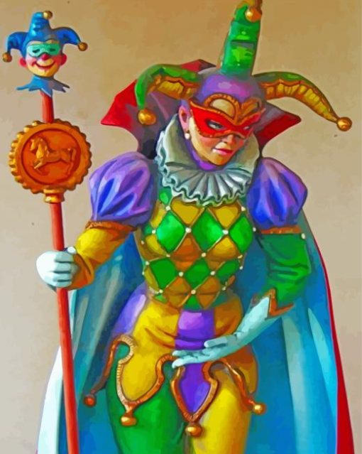 Jester Lady paint by numbers