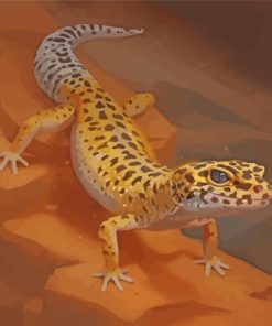 Leopard Gecko Reptile paint by numbers