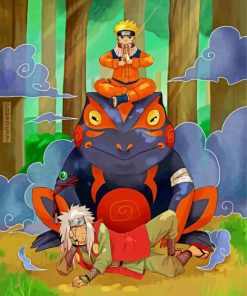 Naruto And Jiraiya paint by numbers