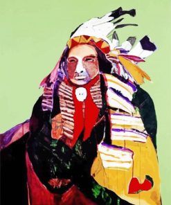 Native Man paint by numbers