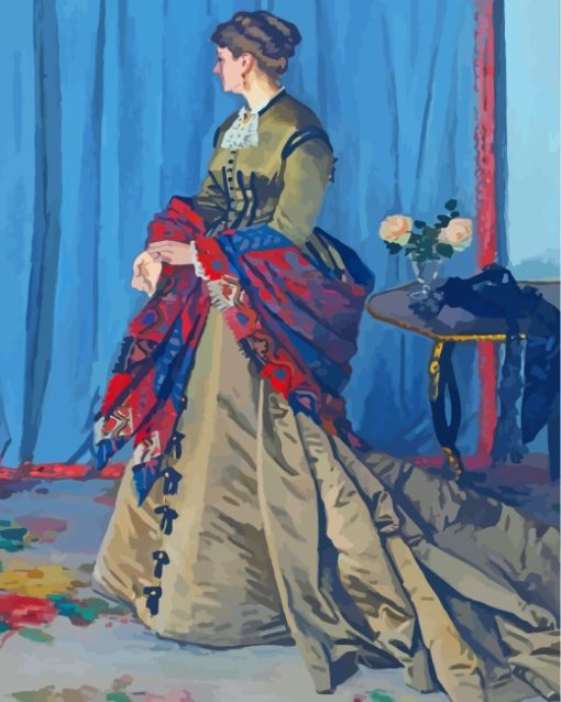 Portrait Of Madame Gaudibert Monet paint by numbers