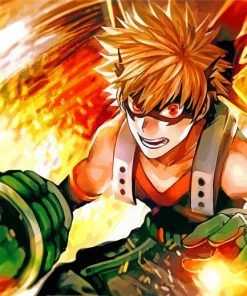 Powerful Kacchan paint by numbers