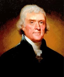 President Thomas Jefferson paint by numbers