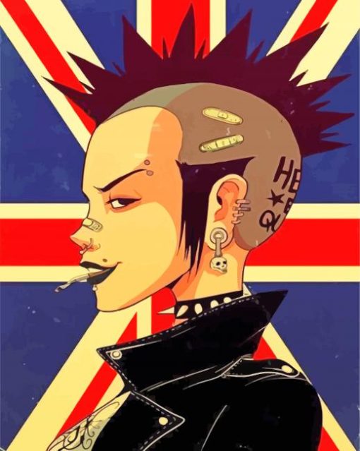 Punk Girl Style paint by numbers