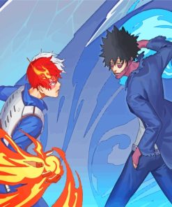 Shoto Todorki And Dabi paint by numbers
