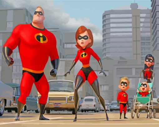 Incredibles paint by number