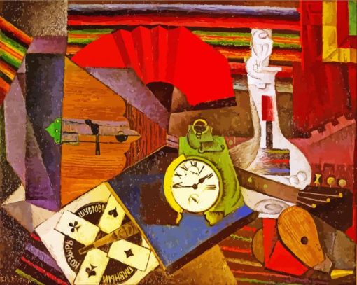The Alarm Clock Diego Rivera paint by numbers