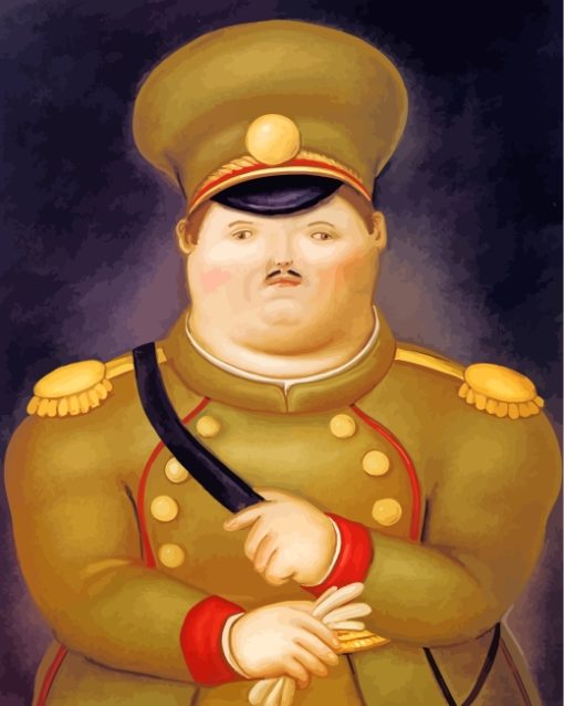 The Captain Fernando Do Botero paint by numbers