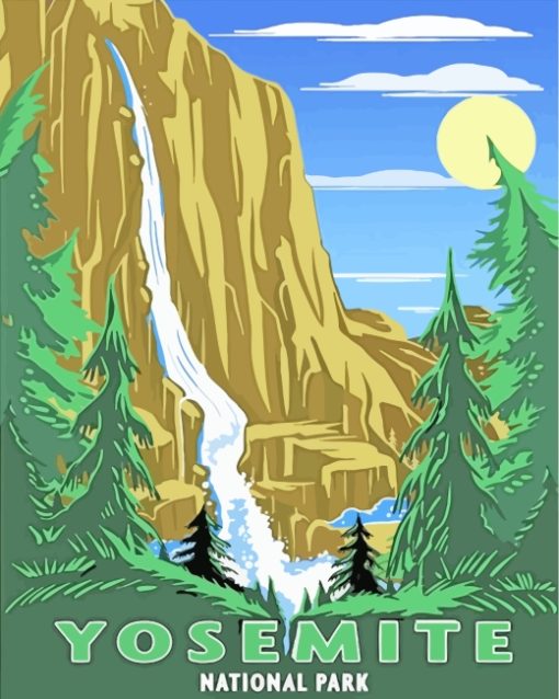 Yosemite Park paint by numbers