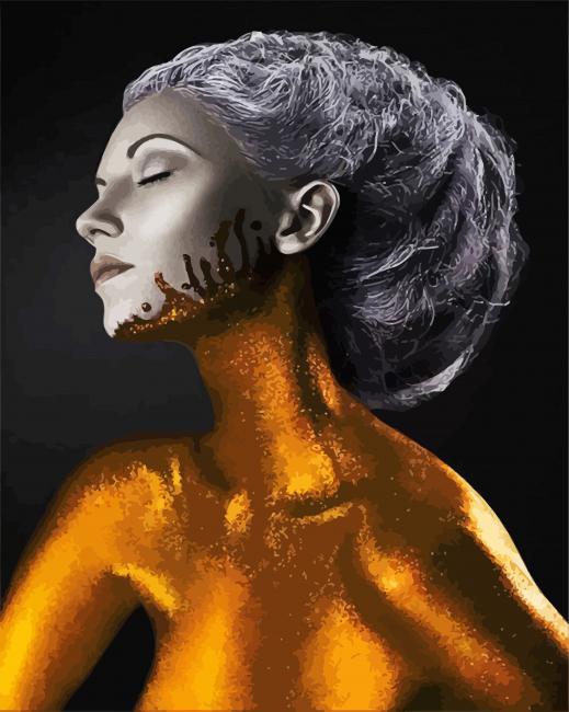 385 Gold Body Paint Stock Photos, High-Res Pictures, and Images