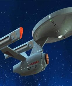 Starship Enterprise paint by numbers