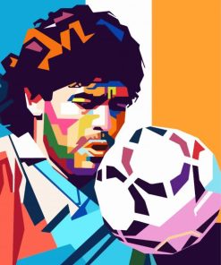 Diego Maradona Pop Art paint By Numbers